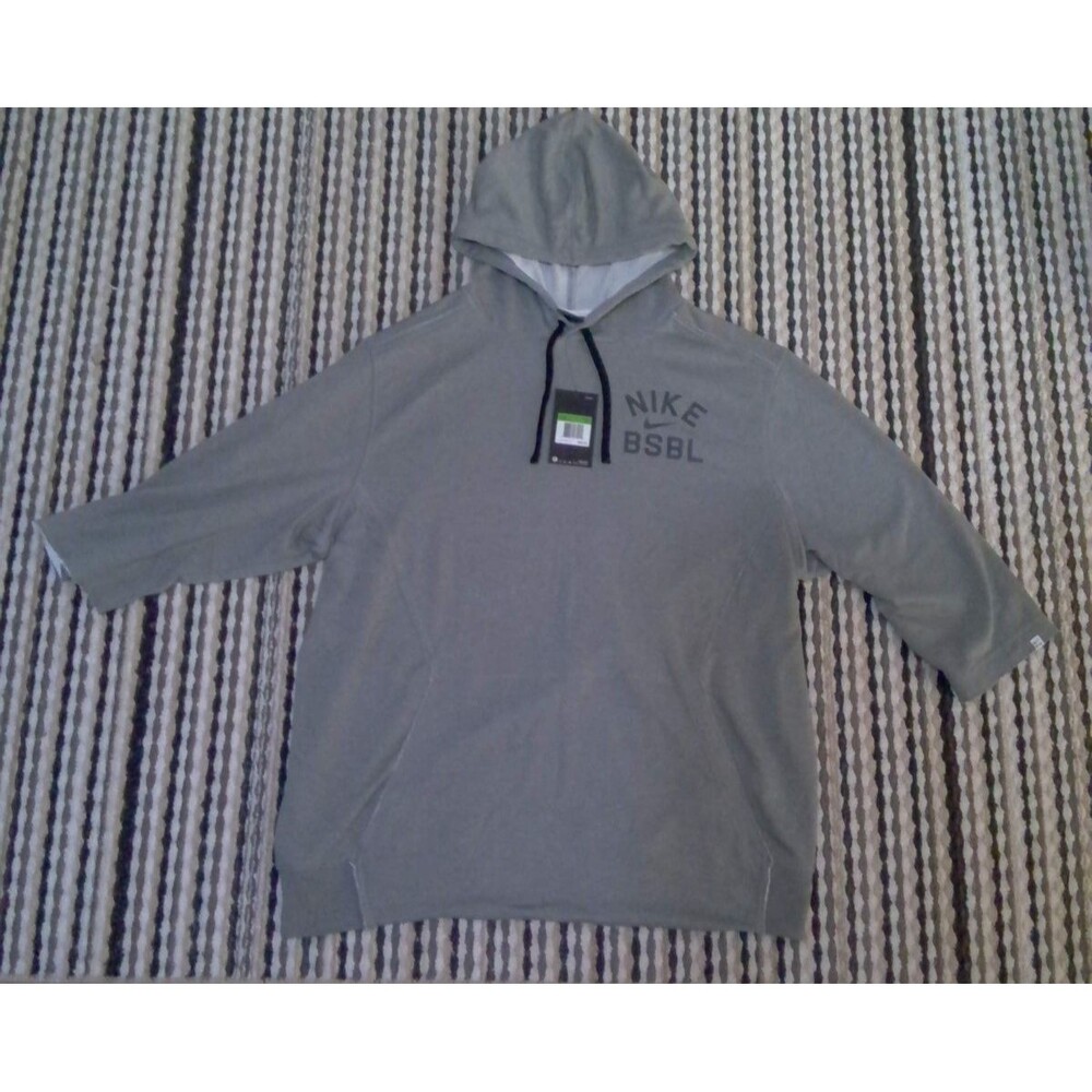 Nike BSL Men's XL Gray Pullover Hoodie Sweatshirt Hooded Kangaroo Pocket